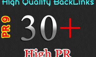 MANUALLY create High Quality 30 PR3-PR9 Backlinks